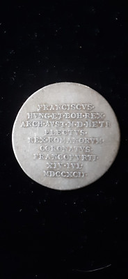 Frankfurt 1792 Silver Coronation 3/4 Ducat Pattern Coin Germany Rare in any cond
