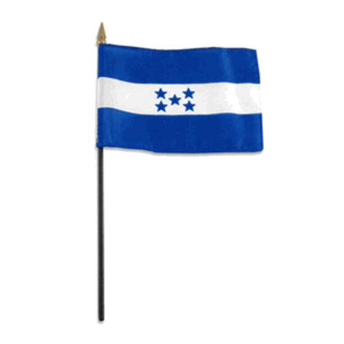 "4x6" Honduras Flag / Honduras Desk Flag / Honduras Stick Flag - Picture 1 of 1
