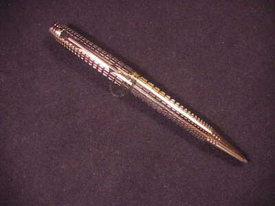 PARKER PREMIER DELUXE BALLPOINT PEN, SILVER FINISH, GRADUATED