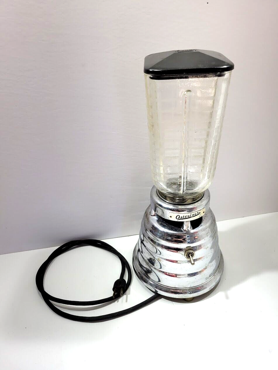 Vintage Orig. OSTERIZER Model 10 Chrome Blender MADE IN USA