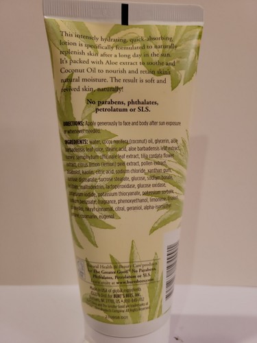 burt's bees aloe and coconut oil after sun soother cvs
