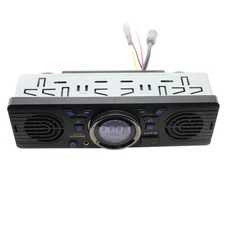 Single 1DIN Bluetooth Car Stereo Audio FM AUX Receiver SD USB MP3 Radio Player