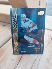 2021-2022 UD Black Obsidian Rookies Gold Anton Lundell 52/99 Florida Panthers 
