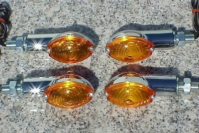 Suzuki GS 450 550 750 Intruder Volusia Boulevard Chrome/Amber CE TURN SIGNALS