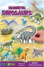 Create-A-Scene Magnetic Playset DINOSAURS  Portable Reusable Kids Travel Game