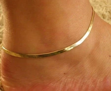 Women's Fashion Jewelry Herringbone Anklet Ankle Chain Bracelet 