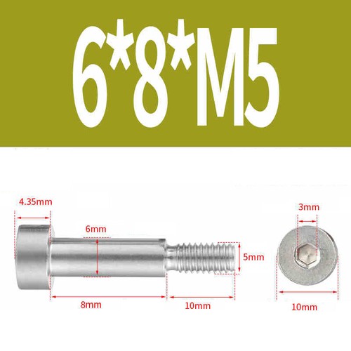 Tornillo de hombro de paso hexagonal interior M2 M2,5 M3 M4 M5 M6 M8 M10 acero inoxidable V2A A2 - Imagen 75 de 169