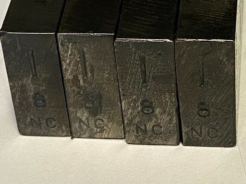 562 OSTER DIES,1-8 HSS, MATCHED SET OF 4, UNUSED BUT RUST MARKS FROM STORAGE - Picture 2 of 4