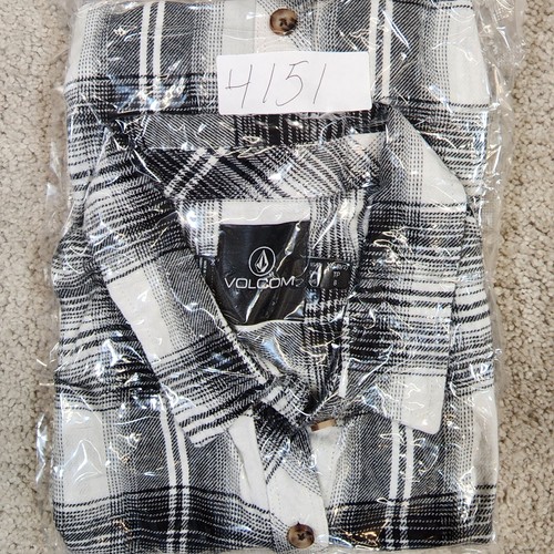 Volcom flannel Shirt Womens Size XS Long Sleeve Button Up Plaid - Picture 9 of 9