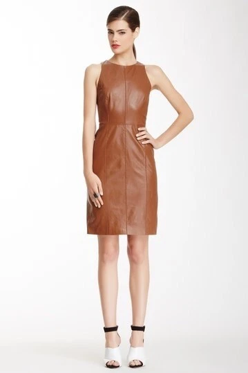 Vince camuto leather clearance dress