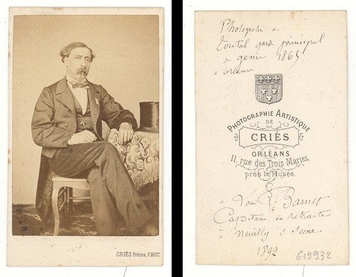 Offizier Zweites Kaiserreich Armee Frankreich altes CDV Foto 1865 - Bild 3 von 3
