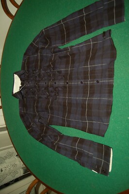 Marella, Damen Bluse, schwarz blau kariert weiß gestreift, Gr. 44, gebraucht