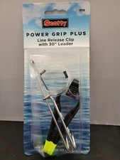 SCOTTY POWER GRIP PLUS RELEASE 30" LEADER W/ CABLE SNAP Downrigger Fishing