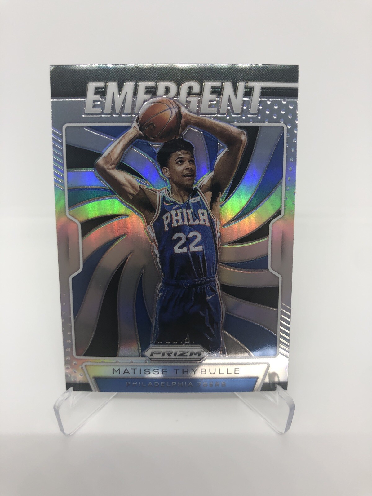 2019-20 Panini Prizm MATISSE THYBULLE Emergent SILVER PRIZM #18 76ers RC