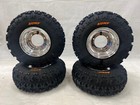 Dwt Polished 8" Front Rear Wheels Rims 19" Sunf A027 19x7-8 Tires Suzuki Lt80