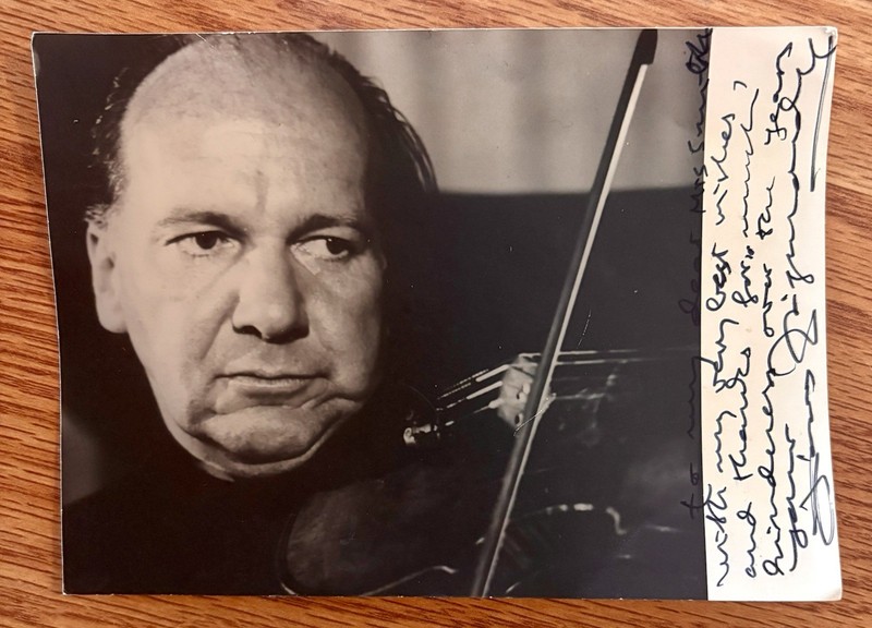 Signed Photo Classical Music Violinist DENES ZSIGMONDY 5x7 VG Hungarian 🎼