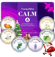 TranquilBliss Shower Steamers, 1 Count Pack of 6 , Purple Package