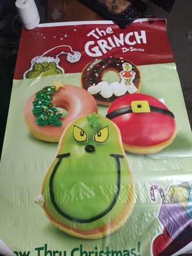 2024 Krispy Kreme Grinch Window Cling
