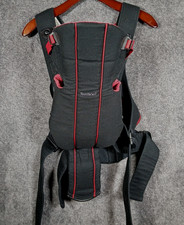BabyBJorn Baby Carrier Canvas Padded Black Red