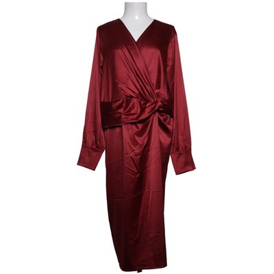 Lane Bryant, Wickelkleid, Größe: 48/50, Rot, Elasthan/Polyester, Einfarbig #u4B