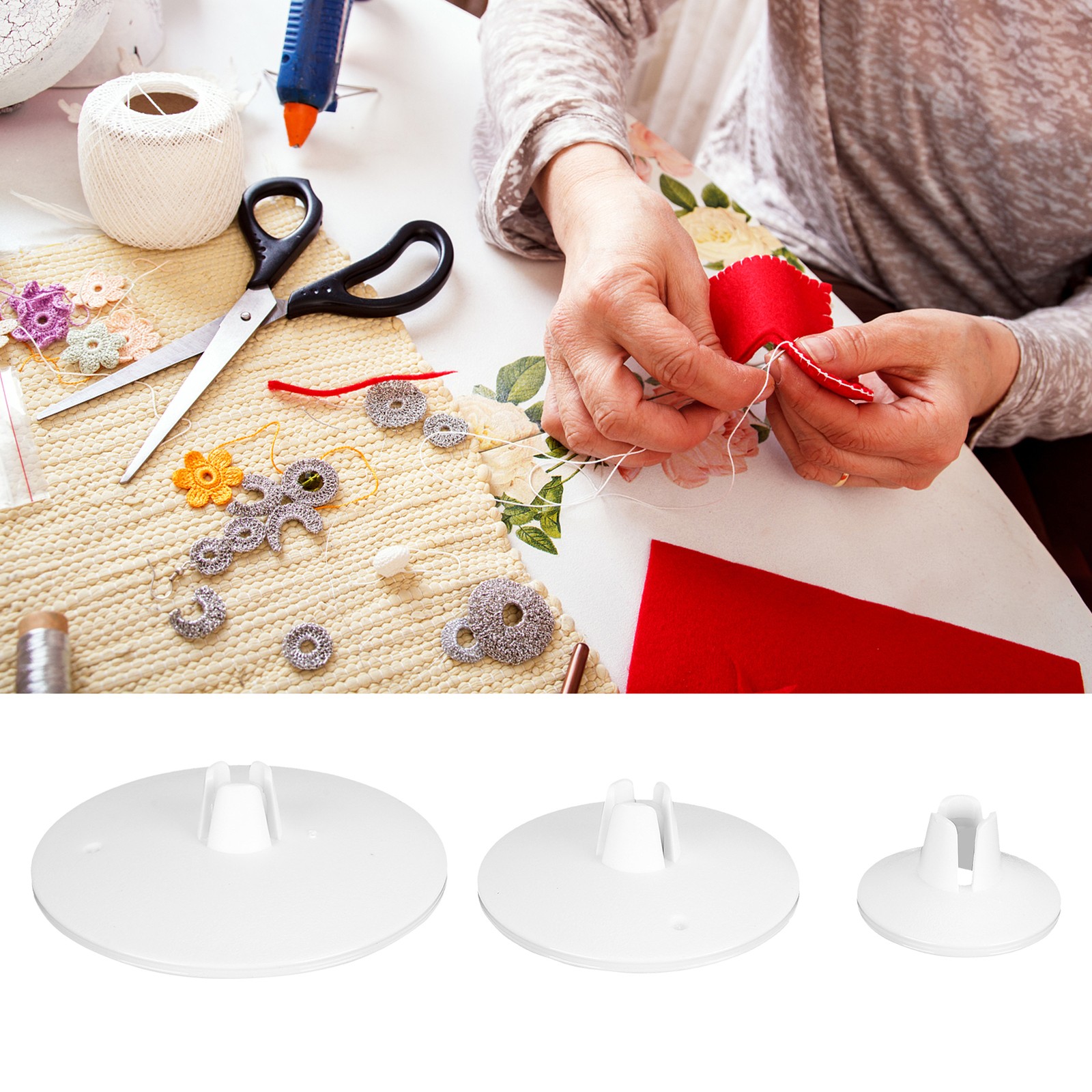 3PCS Sewing Machine Spool Cap Replacement Easy-to-Use For VIKING/ Excellent