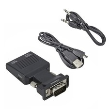 VGA M to HDMI F Adapter with Audio Male VGA to Female HDMI Converter PC to HDTV