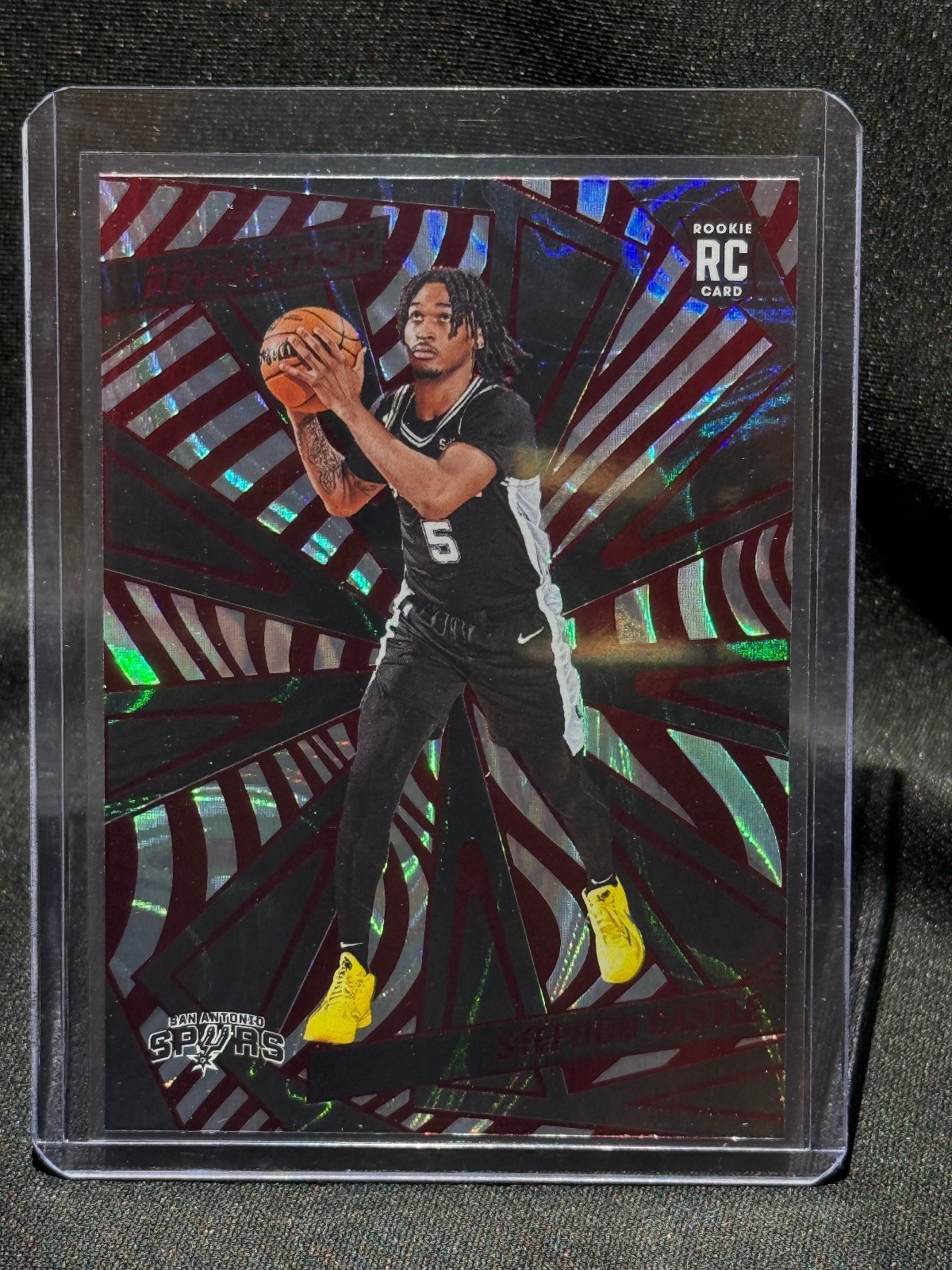 2024-25 Panini Revolution - Rookies Stephon Castle #116 Red Swirl (RC)