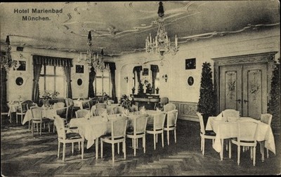 Ak München, Hotel Marienbad, Innenansicht - 3876091