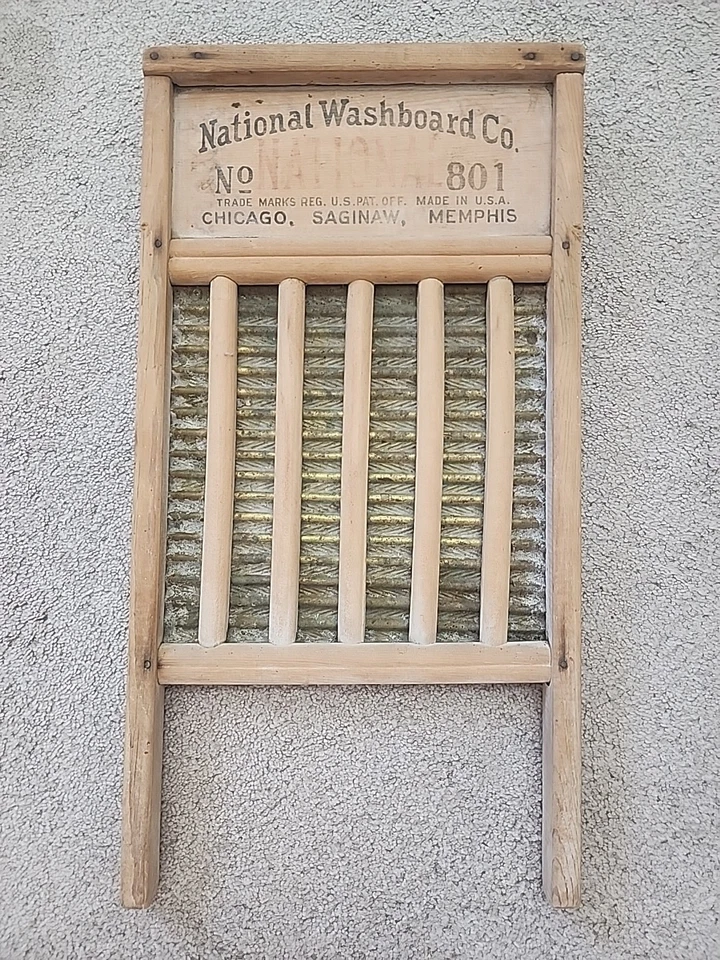 National Wash-Board Co. No. 801 Brass King Top Original - Image 2 of 4