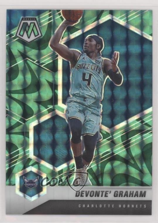 2020-21 Panini Mosaic Reactive Green Prizm Devonte' Graham #196 0s7j