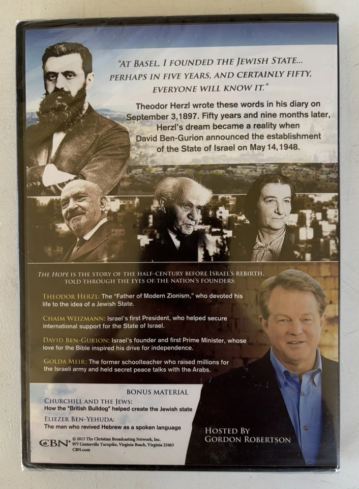 New Sealed The Hope THE REBIRTH OF ISRAEL DVD 2015 2 DISC SET - Image 2 of 2