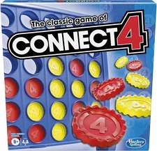 Hasbro Gaming Connect 4 Classic Grid,4 In A Row Game,Strategy Board Games For 6