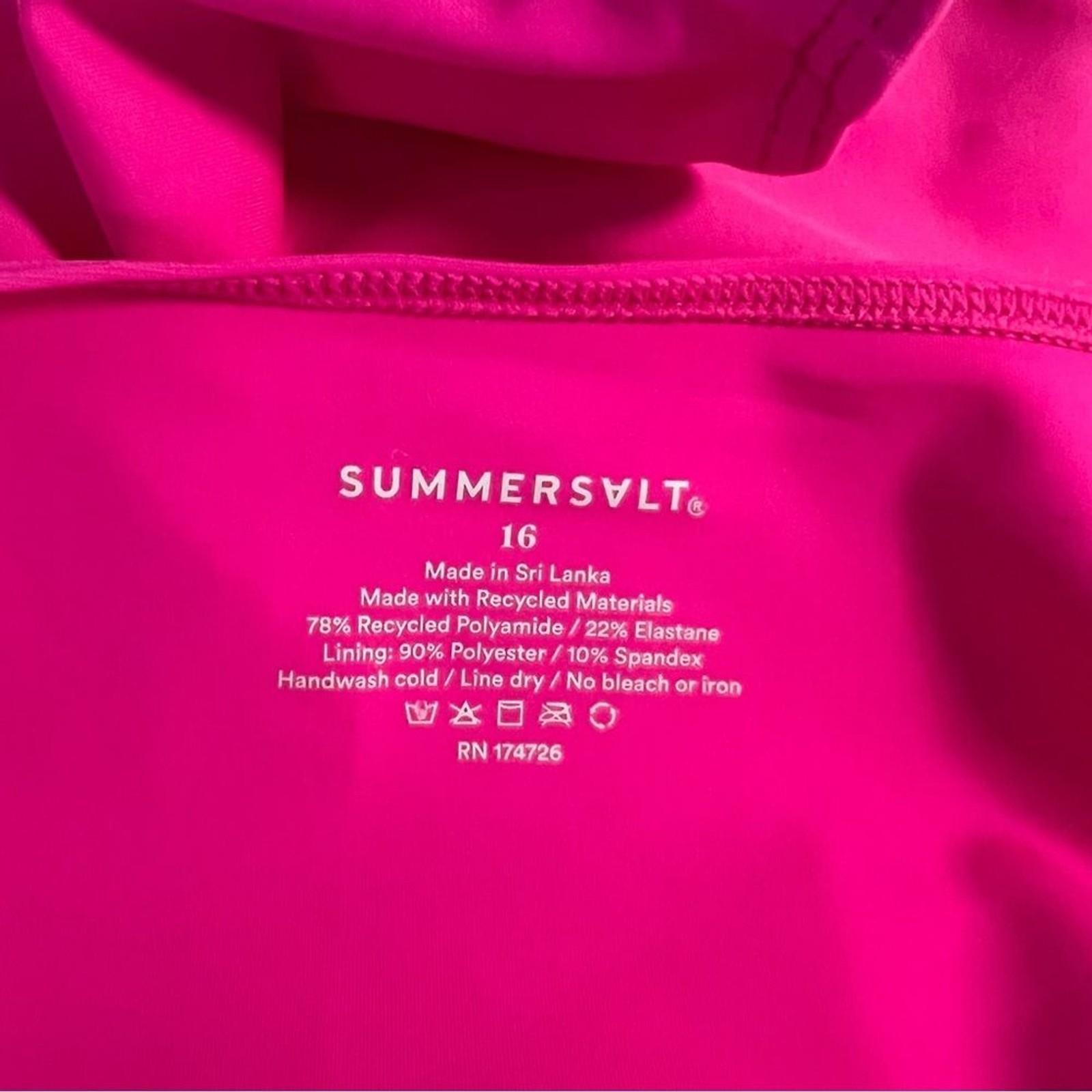 Summersault The Tie Belted Cove One Piece Swimsuit Size 16 Beach Vacation Resort