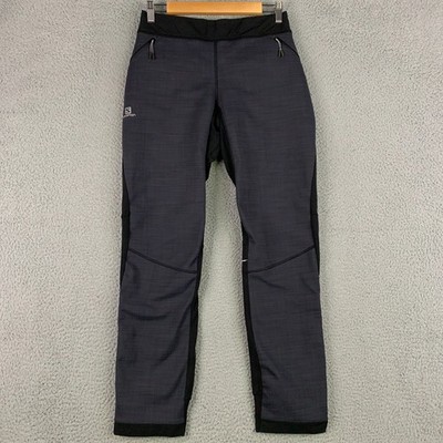 Salomon Elevate Pant Women's Medium Gray Softshell Windproof Ski Trekking Winter
