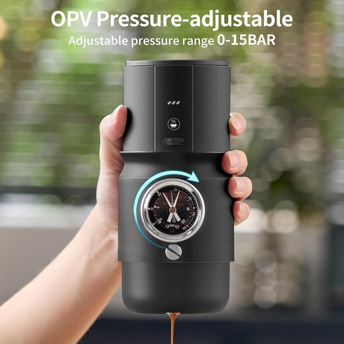 Super58 Portable Espresso Maker - USB-C, Adjustable Pressure