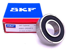 SKF Italy 6002 2RSH C3 Deep Groove Ball Bearing, Rubber Sealed, 6002 2RS DDU LL