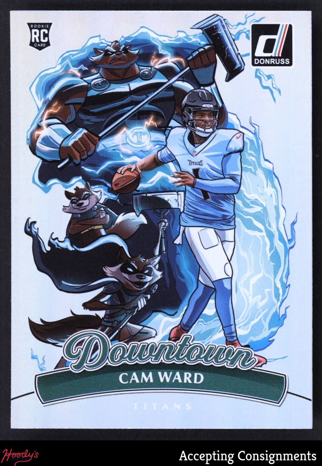 2025 Donruss Downtown! #12 Cam Ward SP ROOKIE RC TITANS