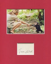 Jane Goodall Primatologist Chimpanzee Expert Rare Signed Autograph Photo Display