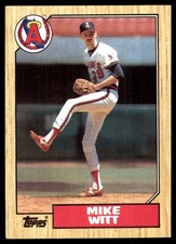Mike Witt 1987 Topps #760 California Angels MLB READ FREE SHIPPING AutographDen