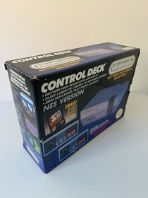 Nintendo NES Control Deck Console CIB + Super Mario Bros Boxed