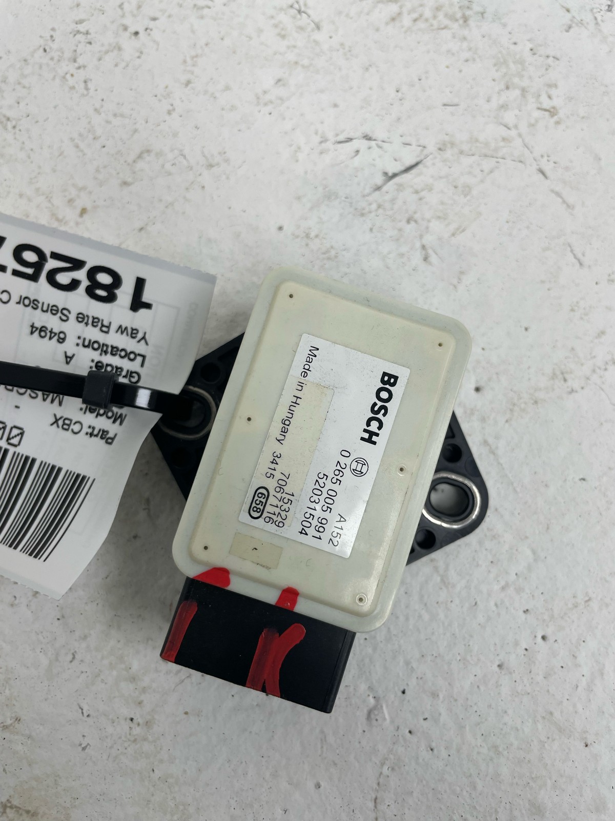 2007 - 2016 MASERATI GRANTURISMO OEM Yaw Rate Sensor Control Unit Ecu 0265005991