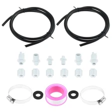 2 Sets of Pool Chlorine Feeder Connection Fittings, Chlorine Feeder Hose with...