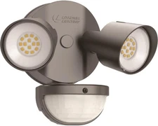 Homeguard Led Outdoor Motion Sensor Light 2 Heads 2750 Lumens Dark Bronze