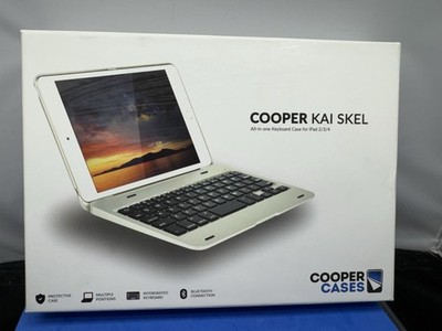 All In One COOPER KAI SKEL For iPad 2 3 4 Bluetooth Keyboard Case Silver/Gray
