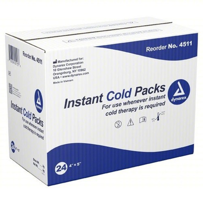 #ad Dynarex Disposable Ice Packs Instant Cold Packs First Aid Swelling Sprains 24ct $16.99