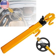 Steering Wheel Lock,Heavy Duty Anti-Theft Car Device with Double Hooks Design