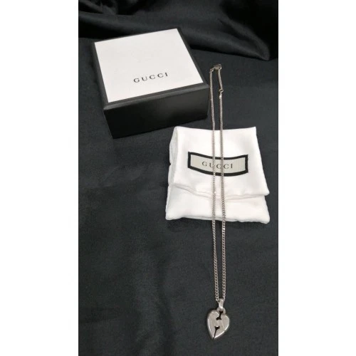 GUCCI Collana Argento Piatto Cuore Giappone