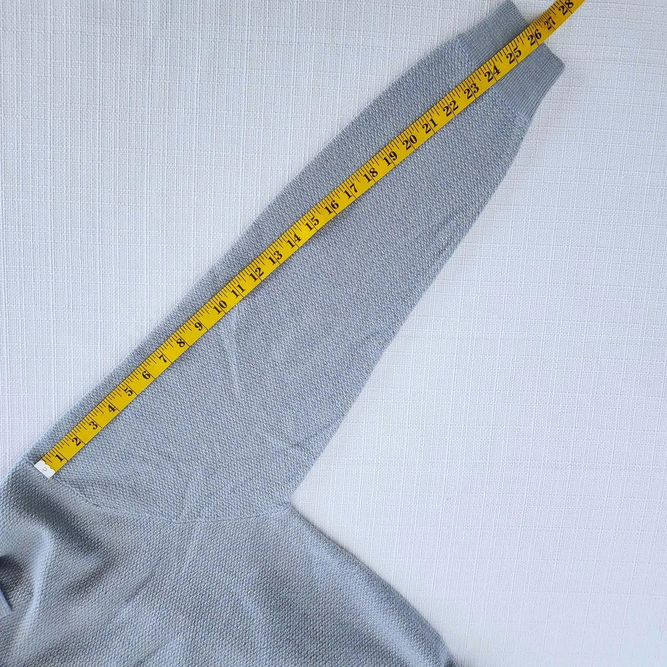 Stephen Tuttle's 100% CACHEMIRA POLO SUÉTER AZUL HOMBRE TALLA L Foto 3 de 4