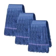 Heavy Duty Commercial Mop Head , Wet Industrial Cotton Looped End Mop Refills
