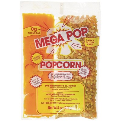 Gold Medal Mega Pop Butter Corn/Oil/Salt Kits 8 oz. Pouch 36 Count (Pack of 1) 